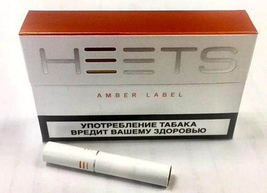 Стики для айкос оранжевые «Amber Label» - замена крепких сигарет